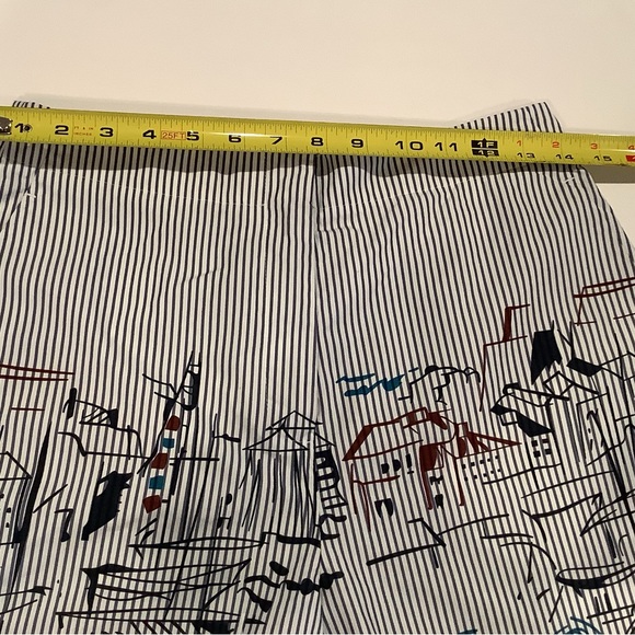 Lafayette 148 New York Shorts Kehlani Lido Print Cotton Blend Bermuda Shorts - Picture 2 of 7